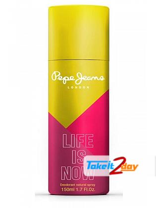 Pepe Jeans Life Is Now Perfume Deodorant Body Spray For Women 150 ML